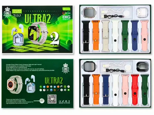 Crown S300 7 in 1 Ultra 2 Smart Watch with Air 31 Airpods