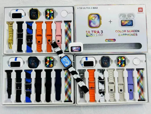 I-730 ultra 3 Max smart watch+Lcd Earbuds